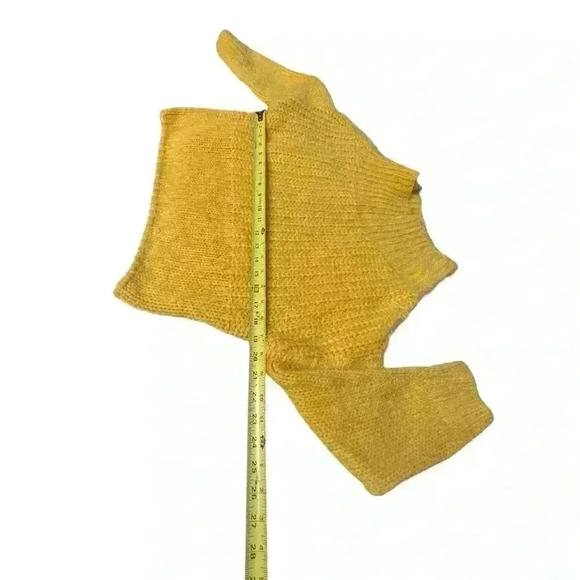 Love Tree Medium Chunky Knit Sweater Yellow Oversized Long Sleeve - Picture 3 of 7